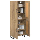 Highboard Artisan Egetræ 69,5 x 34 x 180 cm Konstrueret træ