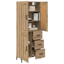 Highboard med skuffe 2 pcs Artisan Egetræ Konstrueret træ