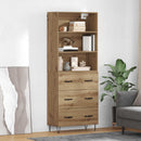 Highboard med skuffe 2 pcs Artisan Egetræ Konstrueret træ