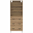 Highboard med skuffe 2 pcs Artisan Egetræ Konstrueret træ