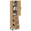 Highboard Artisan Egetræ 34,5 x 34 x 180 cm Konstrueret træ