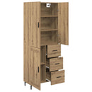 Highboard 2 pcs Artisan Egetræ 69,5 x 34 x 180 cm