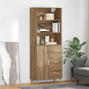 Highboard Artisan Egetræ 69,5 x 32,5 x 180 cm Konstrueret træ