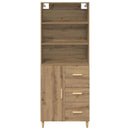 Highboard Artisan Egetræ 69,5 x 32,5 x 180 cm Konstrueret træ