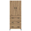Highboard Artisan Egetræ 69,5 x 34 x 180 cm Konstrueret træ