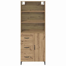 Highboard Artisan Egetræ 69,5 x 34 x 180 cm Konstrueret træ