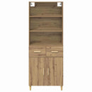 Highboard Artisan Egetræ 69,5 x 34 x 180 cm Konstrueret træ
