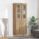 Highboard 2 pcs Artisan Egetræ Konstrueret træ