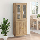 Highboard 2 pcs Artisan Egetræ Konstrueret træ