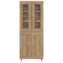 Highboard 2 pcs Artisan Egetræ Konstrueret træ
