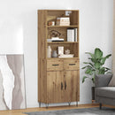Highboard med skuffe 2 pcs Artisan Egetræ Konstrueret træ