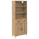 Highboard med skuffe 2 pcs Artisan Egetræ Konstrueret træ