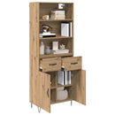 Highboard med skuffe 2 pcs Artisan Egetræ Konstrueret træ