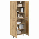 Highboard 2 pcs Artisan Egetræ Konstrueret træ