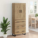 Highboard Artisan Egetræ 69,5 x 34 x 180 cm Konstrueret træ