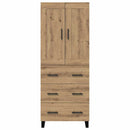 Highboard Artisan Egetræ 69,5 x 34 x 180 cm Konstrueret træ