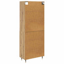 Highboard Artisan Egetræ 69,5 x 34 x 180 cm Konstrueret træ