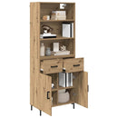 Highboard Artisan Egetræ 69,5 x 34 x 180 cm Konstrueret træ