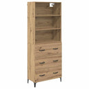Highboard Artisan Egetræ 69,5 x 34 x 180 cm Konstrueret træ
