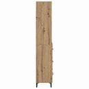 Highboard Artisan Egetræ 69,5 x 34 x 180 cm Konstrueret træ