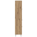 Highboard 2 pcs Artisan Egetræ Konstrueret træ og glas