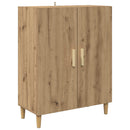 Highboard Artisan Egetræ 69,5 x 34 x 180 cm Ingeniørtræ og glas