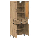Highboard med skuffe 2 pcs Artisan Egetræ Konstrueret træ