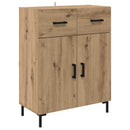 Highboard med skuffe 2 pcs Artisan Egetræ Konstrueret træ