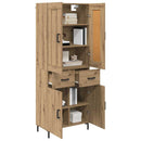 Highboard med skuffe 2 pcs Artisan Egetræ Konstrueret træ