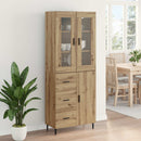 Highboard med skuffe 2 pcs Artisan Egetræ Konstrueret træ