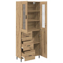 Highboard med skuffe 2 pcs Artisan Egetræ Konstrueret træ