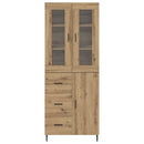 Highboard med skuffe 2 pcs Artisan Egetræ Konstrueret træ