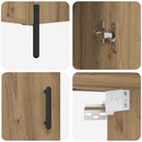 Highboard Artisan Egetræ 69,5 x 34 x 180 cm Konstrueret træ