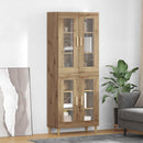 Highboard Artisan Egetræ 69,5 x 34 x 180 cm Konstrueret træ