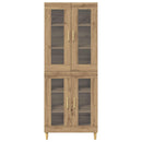 Highboard Artisan Egetræ 69,5 x 34 x 180 cm Konstrueret træ