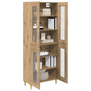 Highboard Artisan Egetræ 69,5 x 34 x 180 cm Konstrueret træ