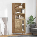 Highboard Artisan Egetræ 69,5 x 34 x 180 cm Konstrueret træ