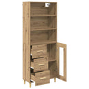 Highboard Artisan Egetræ 69,5 x 34 x 180 cm Konstrueret træ