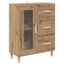 Highboard Artisan Egetræ 69,5 x 34 x 180 cm Konstrueret træ