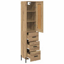 Highboard Artisan Egetræ 34,5 x 34 x 180 cm Konstrueret træ