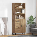 Highboard med skuffe 2 pcs Artisan Egetræ Konstrueret træ