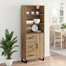 Highboard med skuffe 2 pcs Artisan Egetræ Konstrueret træ