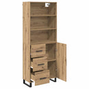 Highboard med skuffe 2 pcs Artisan Egetræ Konstrueret træ