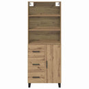 Highboard med skuffe 2 pcs Artisan Egetræ Konstrueret træ