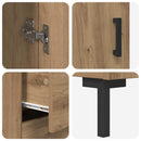 Highboard med skuffe 2 pcs Artisan Egetræ Konstrueret træ