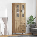 Highboard med skuffe 2 pcs Artisan Egetræ Konstrueret træ