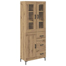 Highboard med skuffe 2 pcs Artisan Egetræ Konstrueret træ