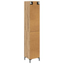 Highboard Artisan Egetræ 69,5 x 34 x 180 cm Konstrueret træ