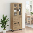 Highboard med skuffe 2 pcs Artisan Egetræ Konstrueret træ