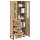 Highboard med skuffe 2 pcs Artisan Egetræ Konstrueret træ